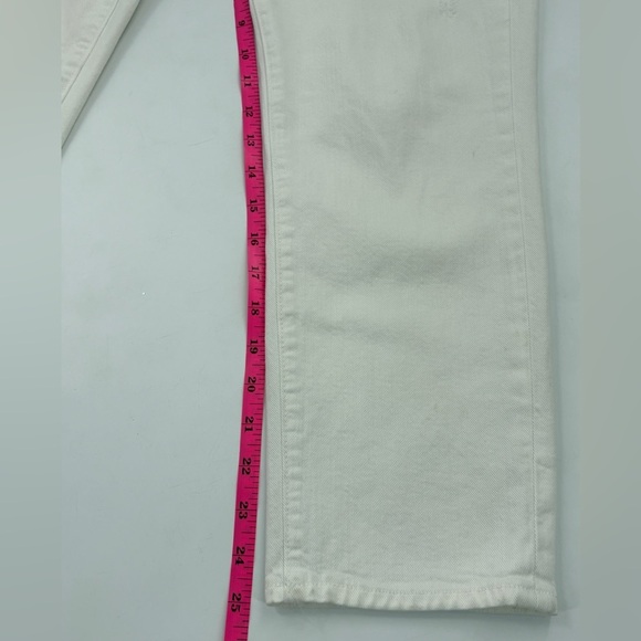 Paige White Venice Capri Pants Lightly Distressed Cropped Women's Size 29 - Picture 5 of 8